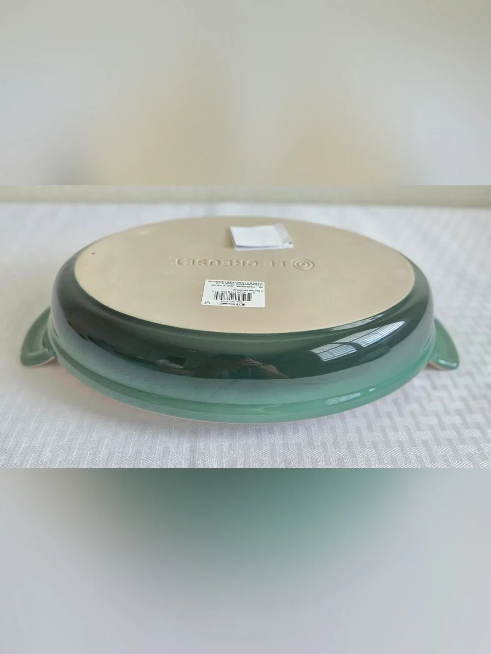Le Creuset 28cm Oval Baking Dish Artichaut Green Stoneware Second Choix